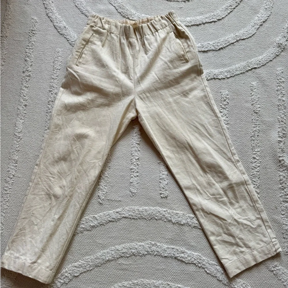 Sezane Women's Cream Straight Leg Pants
